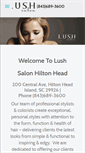 Mobile Screenshot of lushsalonhiltonhead.com